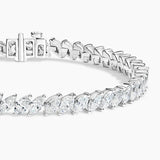 Diagonal Marquise Diamond Tennis Bracelet