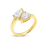 Double Pear Shape Toi Et Moi Ring