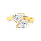 Double Pear Shape Toi Et Moi Ring