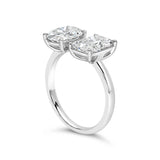 Oval and Radiant Toi et Moi Ring