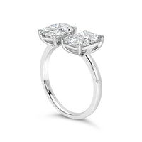 Oval and Radiant Toi et Moi Ring