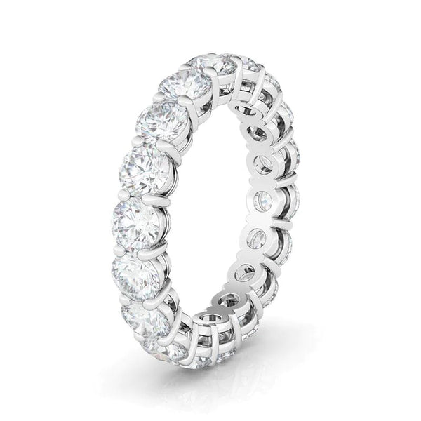 Lab Grown Round-Cut Eternity Band