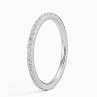 Round Pave Natural Diamond Eternity Band (All The Way Around)