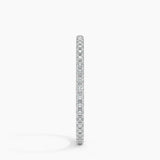 Round Pave Natural Diamond Eternity Band (All The Way Around)