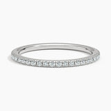 Round Pave Natural Diamond Eternity Band (3/4 way around)