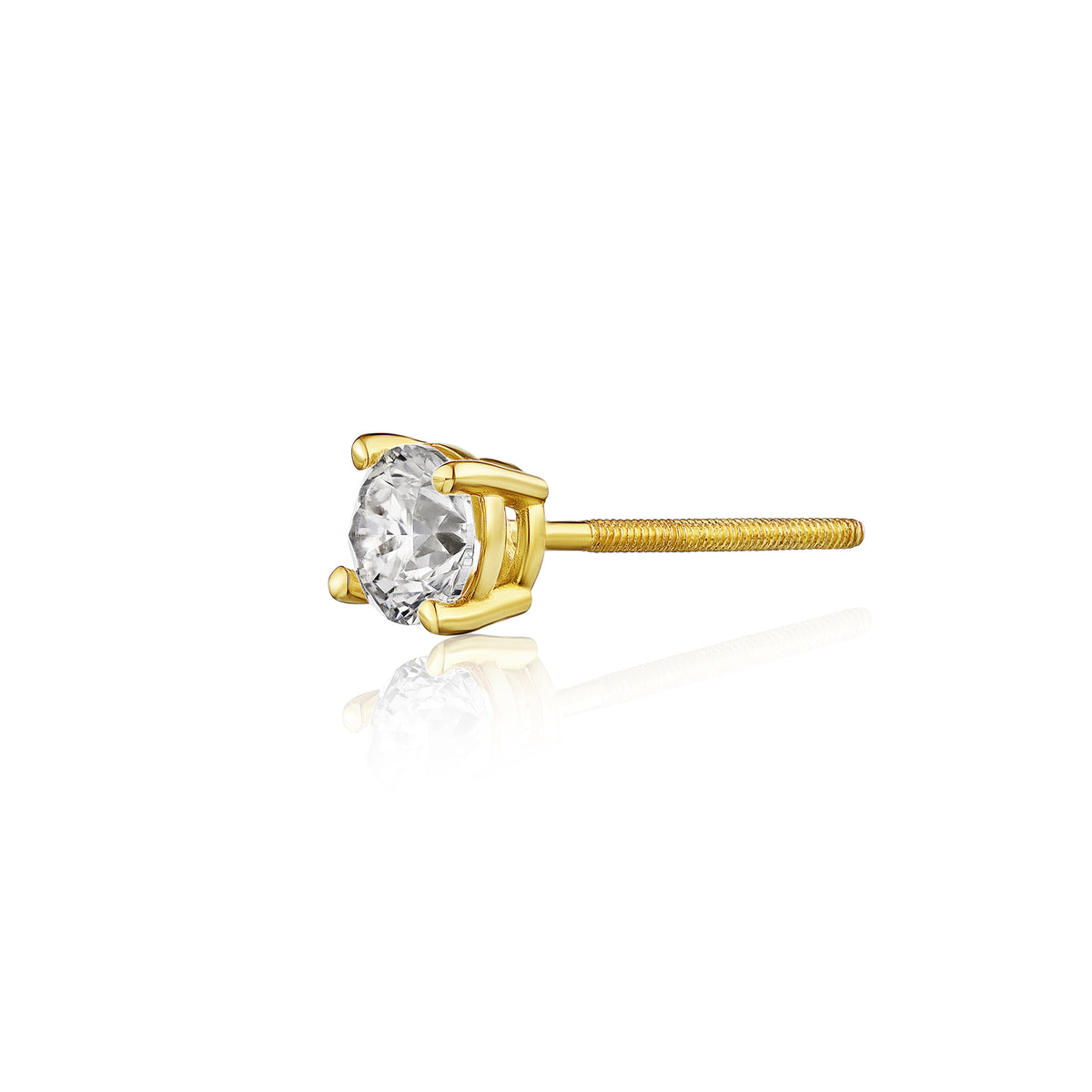 Single Stud Lab Grown Diamond Earring