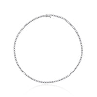 Full-Neck Bezel Set Tennis Necklace