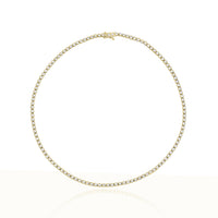 Full-Neck Bezel Set Tennis Necklace