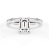 Emerald-Cut Diamond Engagement Ring