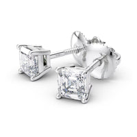 Lab Grown Asscher-Cut Diamond Stud Earrings