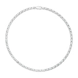 Diamond Station Tennis Necklace (Made in Italy)
