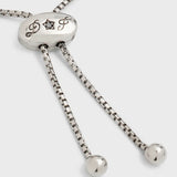 Four-Prong Square Shaped Adjustable Bracelet