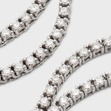 Lab Grown Round Diamond Tennis Necklace