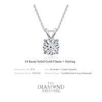 Lab Grown Diamond Pendant Necklace