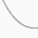 Assorted Carat Weights Lab Grown Round Diamond Tennis Necklace