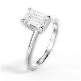 Emerald-Cut Diamond Engagement Ring