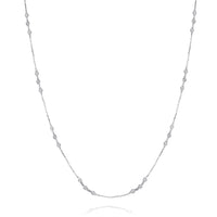 Diamond By The Yard Three-Station Diamond Necklace - The Diamond Channel