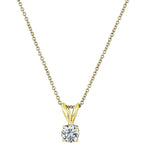 Four-Prong Traditional Pendant - The Diamond Channel