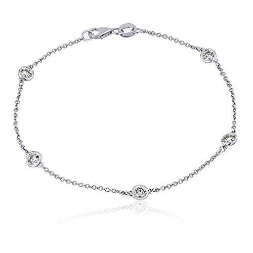 Diamond By The Yard 5-Stone Bracelet - The Diamond Channel