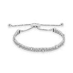 Two Row Adjustable Bracelet - The Diamond Channel