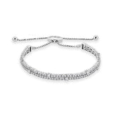 Two Row Adjustable Bracelet - The Diamond Channel