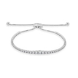 Four-Prong Graduate Adjustable Bracelet - The Diamond Channel