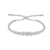 Adjustable Bezel Set Bracelet - The Diamond Channel