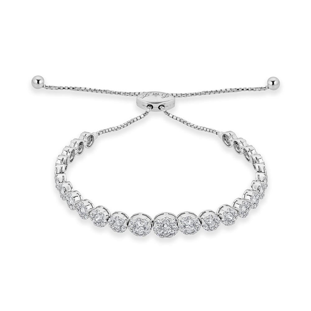 Flower Shaped Adjustable Bracelet - The Diamond Channel