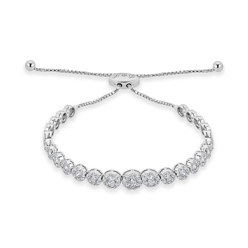 Flower Shaped Adjustable Bracelet - The Diamond Channel