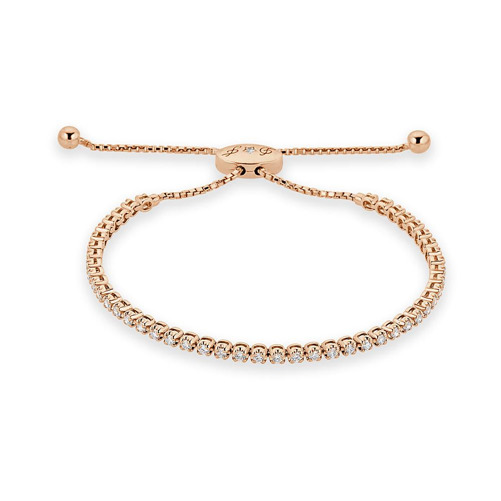 Illusion-Set Adjustable Bracelet - The Diamond Channel
