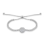Illusion-Flower Adjustable Bracelet - The Diamond Channel