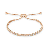 Four-Prong Square Shaped Adjustable Bracelet - The Diamond Channel