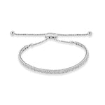 Four-Prong Square Shaped Adjustable Bracelet - The Diamond Channel