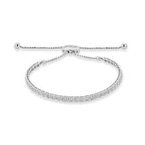 Four-Prong Square Shaped Adjustable Bracelet - The Diamond Channel