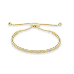 Four-Prong Sqaure Shaped Adjustable Bracelet - The Diamond Channel