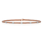Five-Stone Diamond Rope Bangle - The Diamond Channel