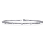 Five-Stone Diamond Rope Bangle - The Diamond Channel