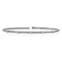 Five-Stone Diamond Rope Bangle - The Diamond Channel