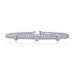 Thirty-Stone Diamond Rope Bangle - The Diamond Channel