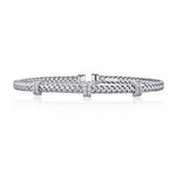 Thirty-Stone Diamond Rope Bangle - The Diamond Channel