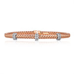 Thirty-Stone Diamond Rope Bangle - The Diamond Channel