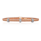 Thirty-Stone Diamond Rope Bangle - The Diamond Channel