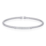 1 Row Bar Bangle - The Diamond Channel