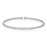 1 Row Bar Bangle - The Diamond Channel