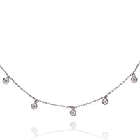 Diamond By The Yard 7-Stone Diamond Necklace - The Diamond Channel