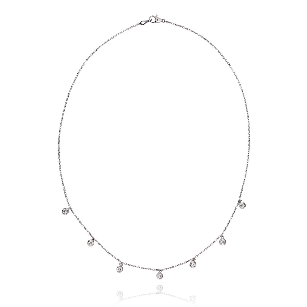 Diamond By The Yard 7-Stone Diamond Necklace - The Diamond Channel
