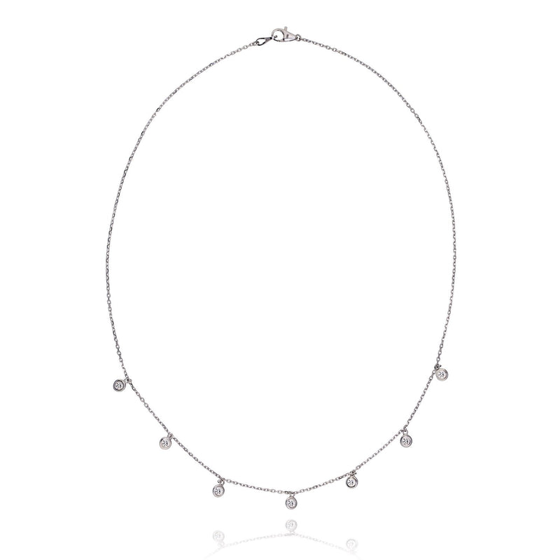 Diamond By The Yard 7-Stone Diamond Necklace - The Diamond Channel