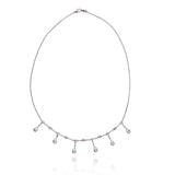 Diamond By The Yard Floating Diamond Pear Necklace - The Diamond Channel