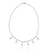 Diamond By The Yard Floating Diamond Pear Necklace - The Diamond Channel