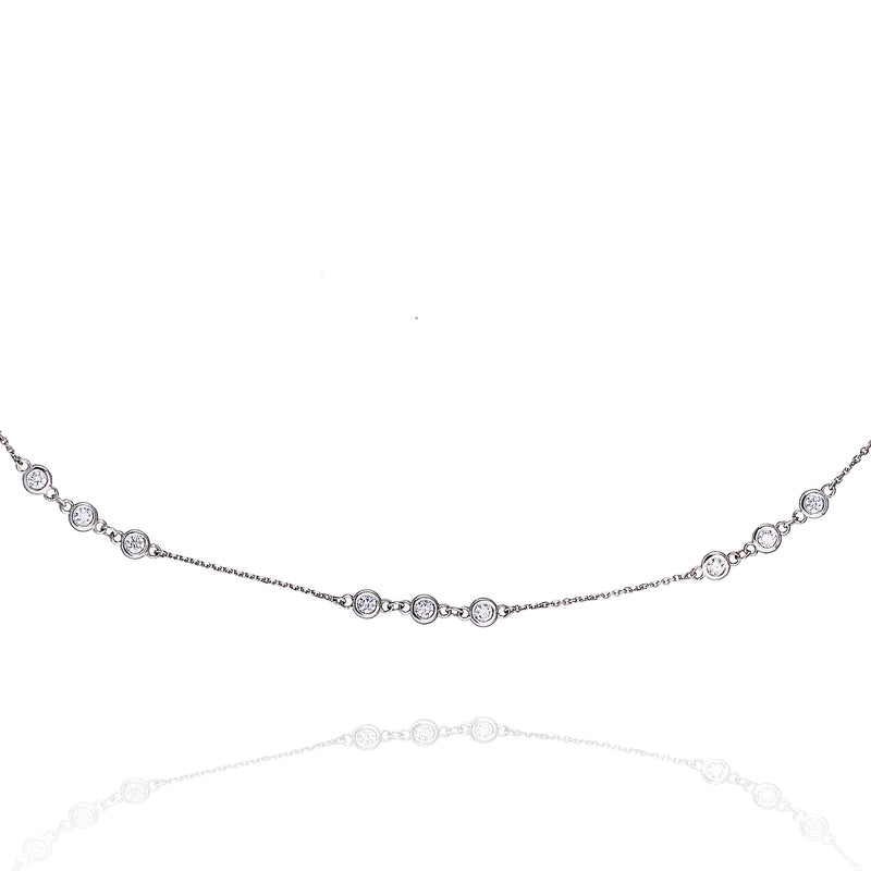 Diamond By The Yard 31-Stone Adjustable Necklace